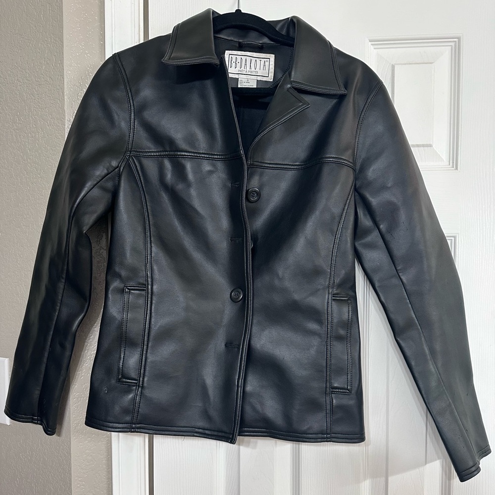 Pleather women’s jacket coat- BB Dakota